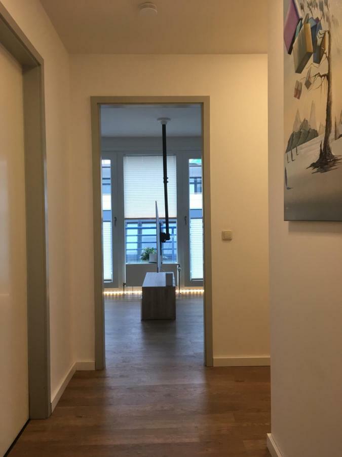 Moderne Wohnung Leipzig Exterior foto